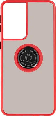 Obrázek produktu pro Avizar, pouzdro pro Galaxy S21 Ultra Magnetický prstenec Matný povrch, červená barva