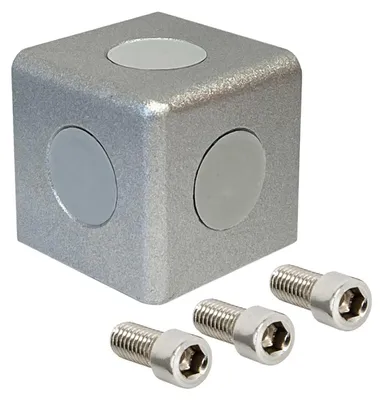 Produktbild von 10x Würfelverbinder 3D 4040 Nut 8 Eckverbinder Aluminium Profil Verbinder Schrauben