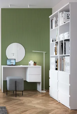 Produktbild von Büromöbel Set, 2 Regale mit Schreibtisch, in weiß FORTALEZA-129