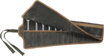Obrázek produktu pro Voskovaná taška na nářadí – Voskovaný organizér na nářadí – Voskovaná brašna na nářadí – Voskovaná plátěná taška – 67 x 32 cm – světle zelená