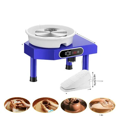 Produktbild von Töpferscheibe, kompaktes Design, sanfte Rotation, EU-Stecker 220V