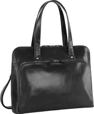 Produktbild von LEONHARD HEYDEN Leder Aktentasche Umhängetasche mit Laptopfach Cambridge Briefcase 1 Compartment Black schwarz