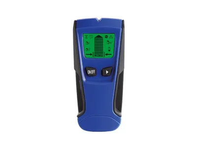 Produktbild von Velleman Digitaler Leitungssucher, erkennt bis zu 51 mm, Metall/Holz/Kabel, inklusive Batterie