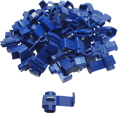 Image de baytronic 50x connecteurs rapides / voleurs de tension bleu