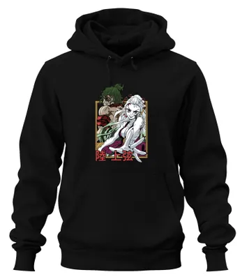Zdjęcie produktu dla Kimetsu no Yaiba Daki Gyutaro Demons Anime Gift Manga Uni  Bluza z kapturem, Czarny, 3XL