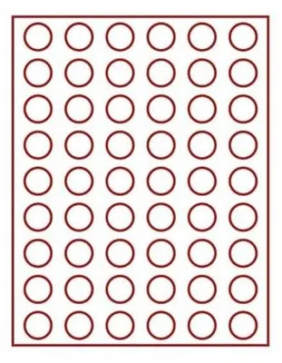 Produktbild von Lindner 2754E Velourseinlage dunkelrot 2754E (Ø 25,75 mm)