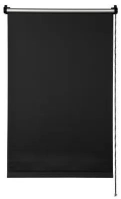 Thermo-Rollgardine, verdunkelnd, 60x150 cm, schwarz, Klemm-/Klebebefestigung