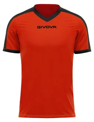 Immagine prodotto di Givova - T-shirt "Revolution" da uomo, chiusura PP9655 (L) (nero/arancione)