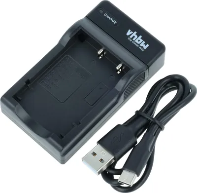 Produktbild von vhbw USB-C Ladegerät kompatibel mit Fujifilm FinePix F-402, F420, F402, F455, F410, F-420, F401 zoom Kamera - Ladeschale + USB-C Kabel Ladeanzeige