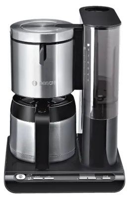 Obrázek produktu pro Bosch TKA8A683, Kávovar na překapávanou kávu, 1,1 l, Mletá káva, 1100 W, Černá, Nerezová ocel