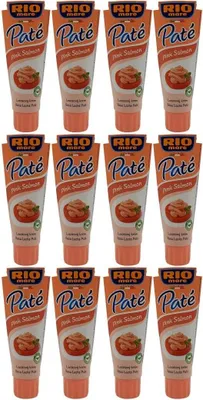 Produktbild von 12x Rio Mare Patè Salmone Rosa Lachs Thunfischcreme 100g Streichfähige Lachscreme Aufstrich