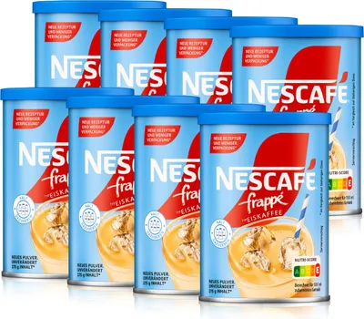 Produktbild von Nescafé frappé Typ Eiskaffee 275g - Getränkepulver mit Instant Kaffee (8er Pack)