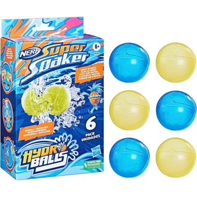 Zdjęcie produktu dla Nerf Super Soaker F63935L1, Balony z wodą, Niebieski, Żółty, 6 lat(a)