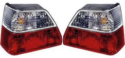 Für VW Golf 2 II 1984-1992 Rückleuchten Heckleuchten SET in Rot / Weiß in der Farbe Rot von Goingfast