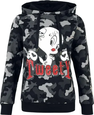 Produktbild von Looney Tunes Kapuzenpullover Damen Tweety Skull multicolor L