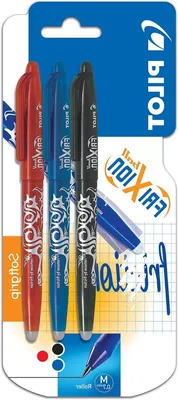 Productafbeelding van Uitwisbare Rollerball Pennen - Correctie Pennen Set - Fouten Corrigeren - Thermogevoelige Inkt - 0.7 mm - Zwart Rood Blauw