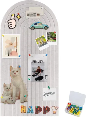 Zdjęcie produktu dla Filcowa tablica ogłoszeniowa 120 x 60 cm, 8 sztuk, grubość 0,9 cm, samoprzylepna, do biura