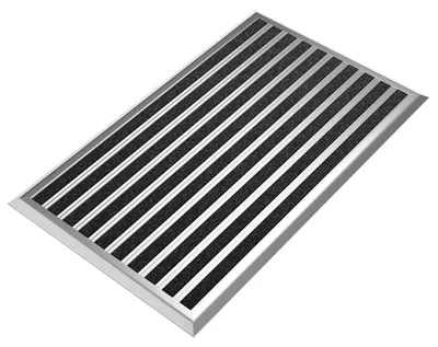 Zdjęcie produktu dla Mata do wycierania na zewnątrz, rama aluminiowa, 40x60 cm, mata wejściowa