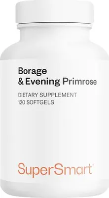 Produktbild von SuperSmart Borage & Evening Primrose Dietary Supplement - 120 Softgels