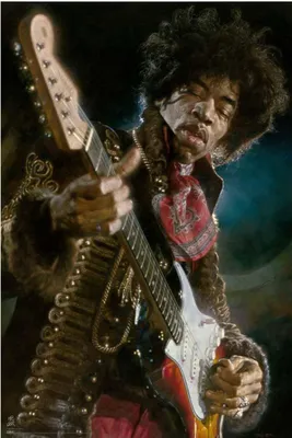 Produktbild von Sebastian Kruger - Jimi Hendrix - Poster 61x91,5 cm