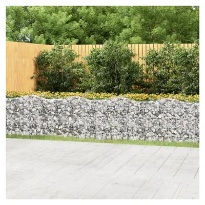 Produktbild von Gewölbtes Gabionen-Hochbeet 800x50x100 cm aus verzinktem Eisen