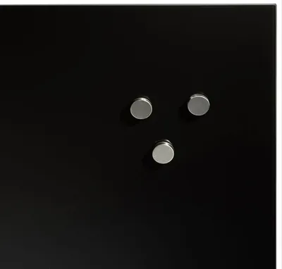 Produktbild von Memoboard Magnetboard Glas schwarz