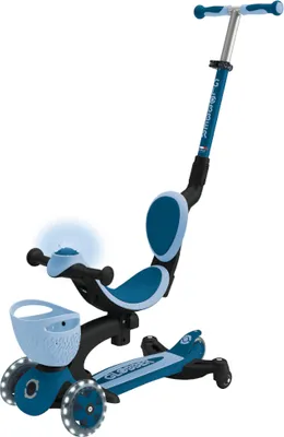 Produktbild von GLOBBER GO-UP BABY 360 LIGHTS petrol-hellblau, mit Leuchtrollen und Leuchtmodul