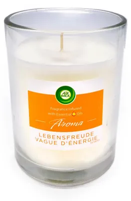 Produktbild von Air Wick Aroma Duftkerze im Glas Lebensfreude, 220g