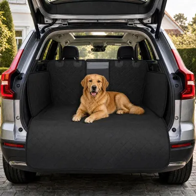 Produktbild von Kofferraumschutz, Kofferraummatte Hund, Hundedecke, Rücksitzhäute, Kofferraum Autoschondecke Schutzmatte Hundematte, Wasserdicht, Kratzfest