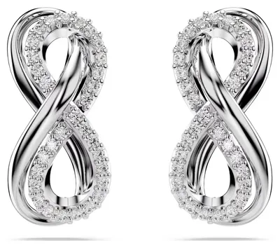 Produktbild von SWAROVSKI Damen Ohrstecker Unendlichkeit Weiß HYPERBOLA 5687269