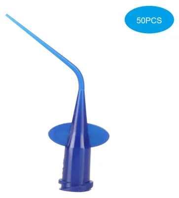 Image de 50 pièces/sachet Embouts d'irrigation à usage unique Embouts de rinçage pour le blanchiment dentaire Embouts souples en résine Aiguilles souples