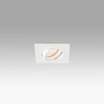 Image de Luminaire encastré réglable RADÓN Carré GU10 Blanc