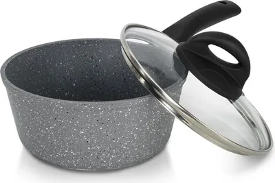Zdjęcie produktu dla Rondel z ceramiczną powłoką Stonite, średnica 16 cm, pokrywka, 1l