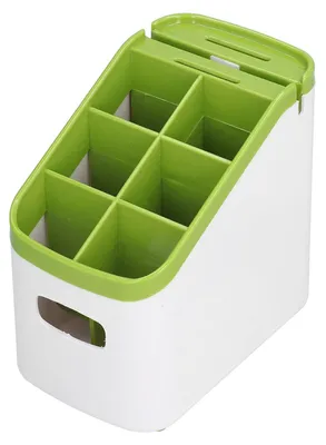 Immagine prodotto di Porta posate antiscivolo - Porta utensili da cucina - Scolapiatti per posate - Leggero - Portaoggetti per scarico - Contenitore per posate - Organizzatore per posate