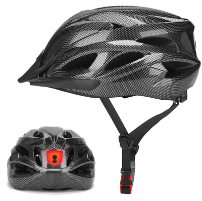 Produktbild von Fahrradhelm 58-62 cm, mit Sicherheitslicht, atmungsaktiv, verstellbar, für Rennräder