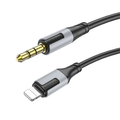 Image de Borofone Cable Bl19 Creator - Jack 3,5Mm To Lightning - 1 Metre Noir