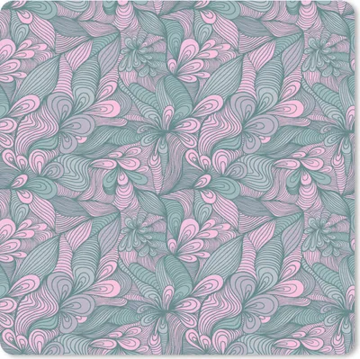 Produktbild von MuchoWow® Mauspad Mousepad Muster - Blumen - Design 30x30 cm - Mousepads - Maus Mat - Pad - Mausunterlage - Gaming