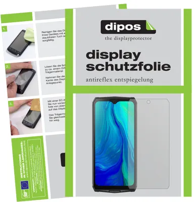 Produktbild von 2x Schutzfolie für Blackview BV9100 matt Displayschutzfolie Folie Display Schutz dipos
