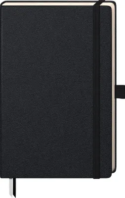 Produktbild von Brunnen Kompagnon - Einfarbig - Schwarz - 192 Blätter - 80 g/m² - Liniertes Papier - Hardcover