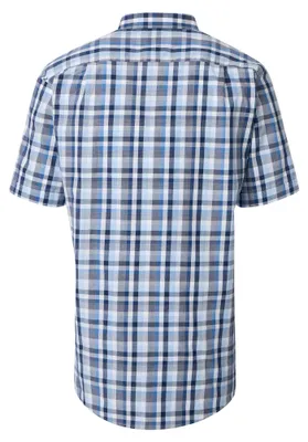 Produktbild von Redmond Herren Freizeithemd Kurzarm (251430990), Größe:XXL, Farbe:Blau(10)