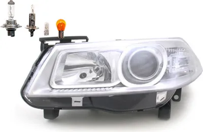 Produktbild von Scheinwerfer passend für Renault Megane II 01/2006- Links + Leuchtmittel 7701063218 260603054R Johns