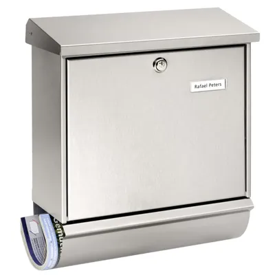 Immagine prodotto di Burg-Wächter cassetta per le lettere in acciaio inox Comfort-Set con scomparto per giornali in acciaio inox