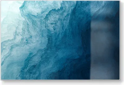Produktbild von DEQORI Schneidebrett Glas 30x20 cm 'Aufgewühlte Wellen' Schneideplatte groß