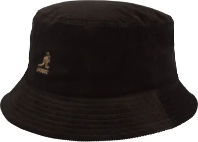 Kangol Unisex modischer Cord Bucket Fischer Hut in schwarz