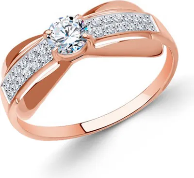 Produktbild von Sokolov Damenring aus vergoldetem 925 Silber mit Zirkonia, Sterlingsilber Ring