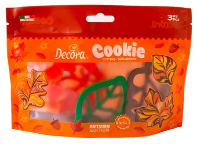 Immagine prodotto di Stampini a forma di foglie autunnali, confezione da 3 pezzi