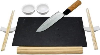 Produktbild von Famanu Sushi Set - Essstäbchen, Servierbrett und Zubehör