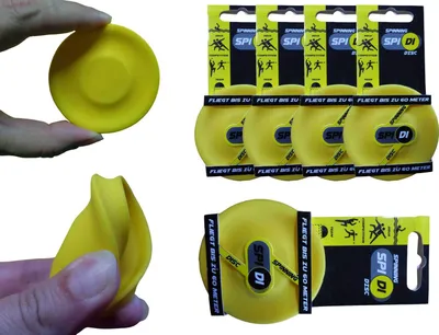 Produktbild von Kögler 5 x Mini Frisbee Spinning Disc SpiDi fliegende Wurfscheibe Gummischeibe