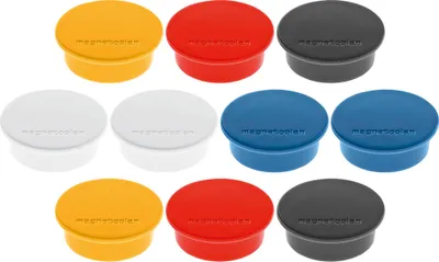 Image de magnetoplan 1662010 magnetoplan Discofix aimant rond "color", couleurs assorties