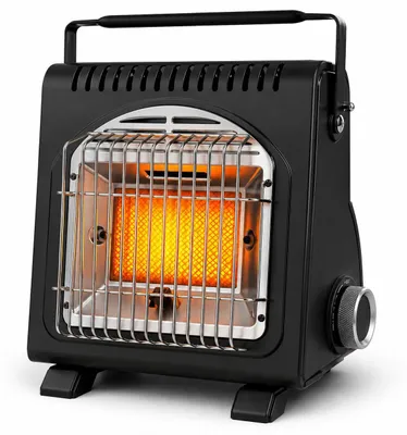 Produktbild von 2in1 Gasheizung Camping Gaskocher 1,7kW tragbar Butan Keramik Heizer Outdoor